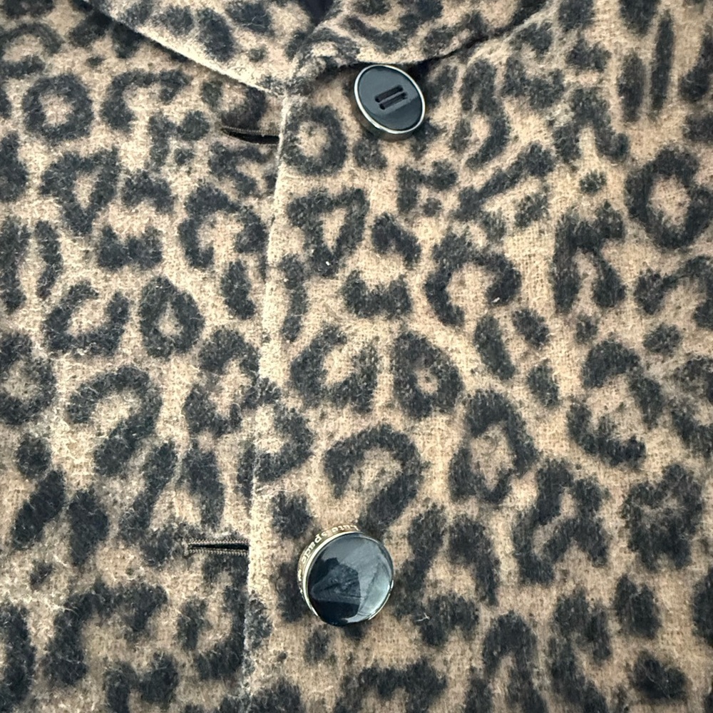 Women's Kate Spade leopard print coat - XL - Picture 5 of 7